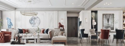 法式客餐厅3D模型下载